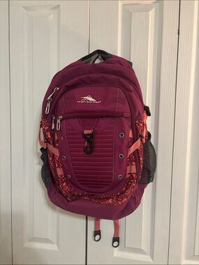 High Sierra Loop Backpack Women's in Berry/Flamingo Lace